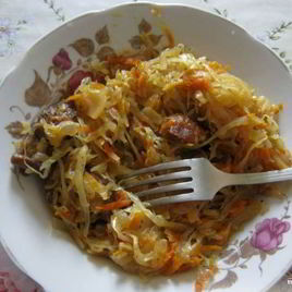 Рецепт Капусты в чугунке