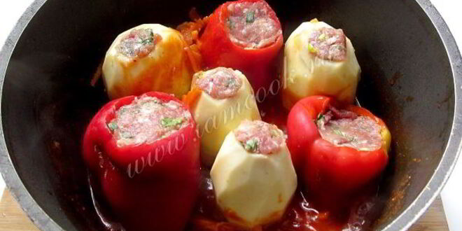 Рецепт картофеля, фаршированного мясным фаршем