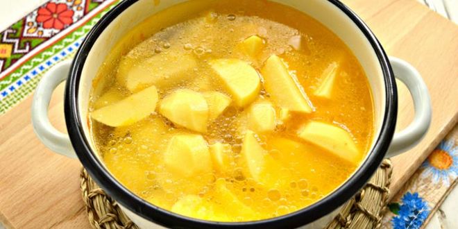 Рецепт картофеля, тушеного с шампиньонами и курицей