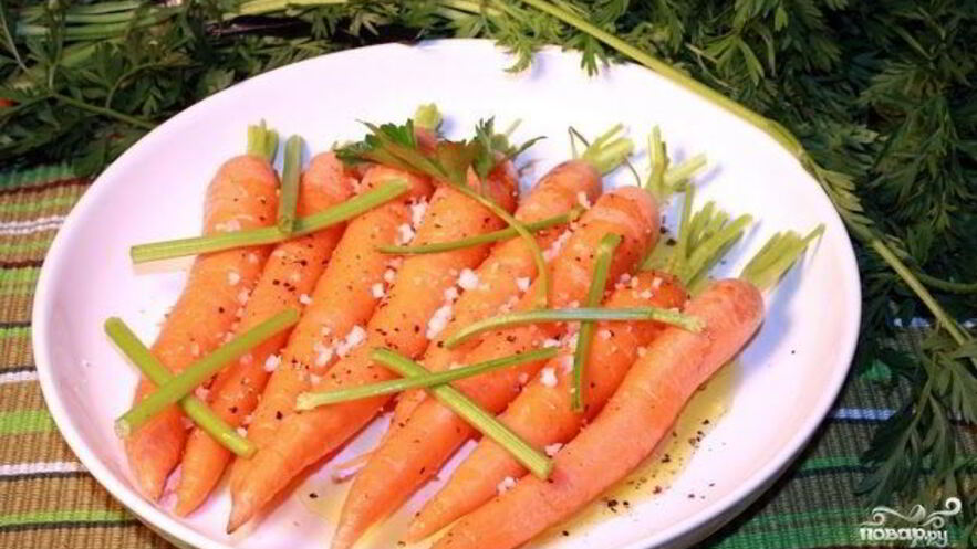 Рецепт моркови в духовке