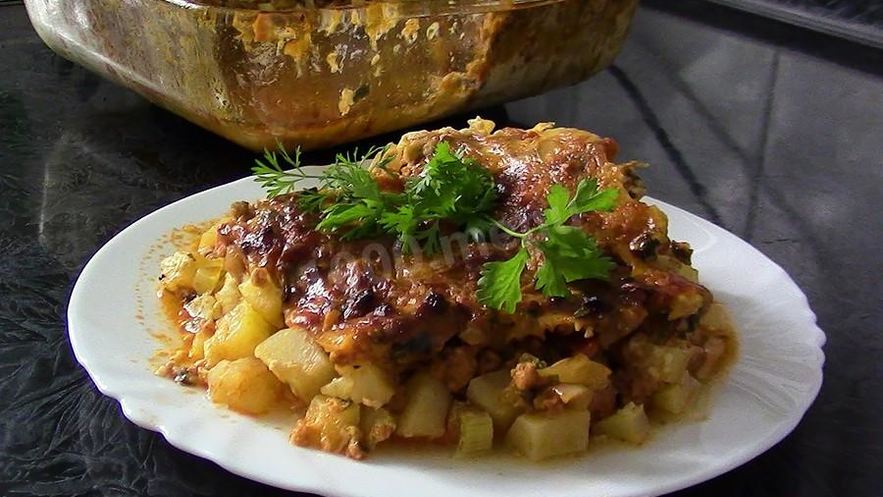 Рецепт мусаки с кабачками