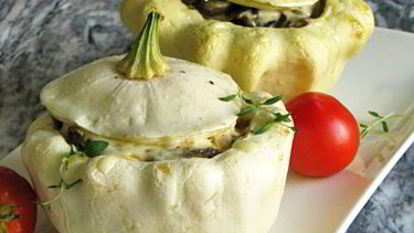 Рецепт Патиссонов, фаршированных печенью