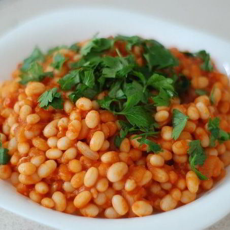 Рецепт Печеной фасоли в томатном соусе