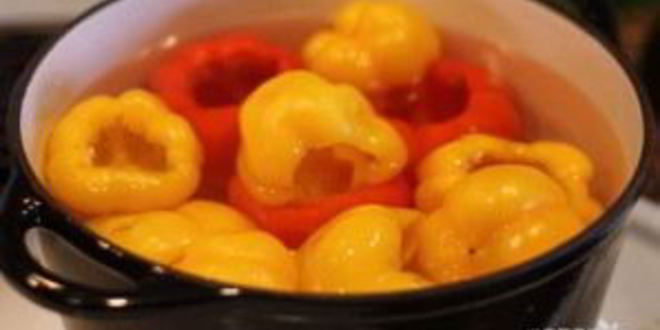 Рецепт перца, фаршированного морковью