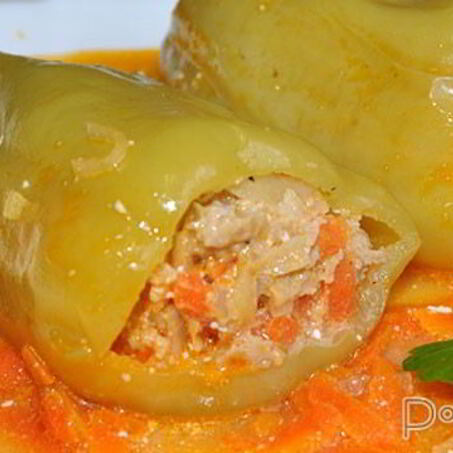 Рецепт Перца, фаршированного мясом и овощами