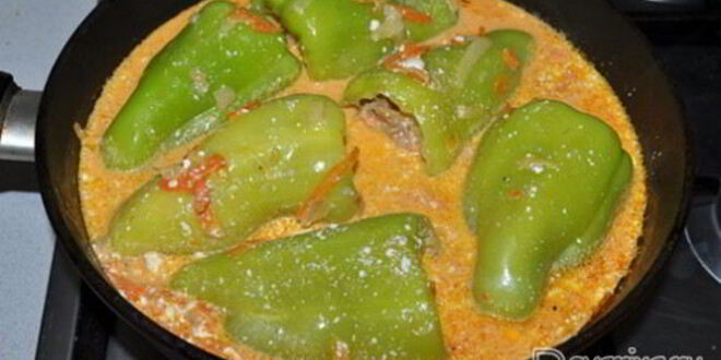 Рецепт перца, фаршированного мясом и овощами