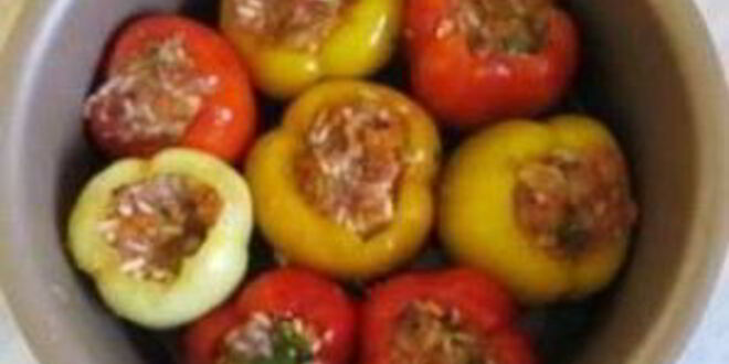 Рецепт перца фаршированного в мультиварке