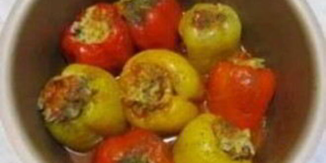 Рецепт перца фаршированного в мультиварке