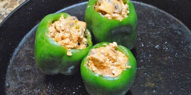 Рецепт перцев фаршированных курицей и грибами