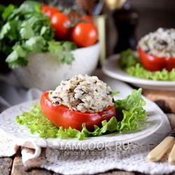 Рецепт Постных фаршированных перцев