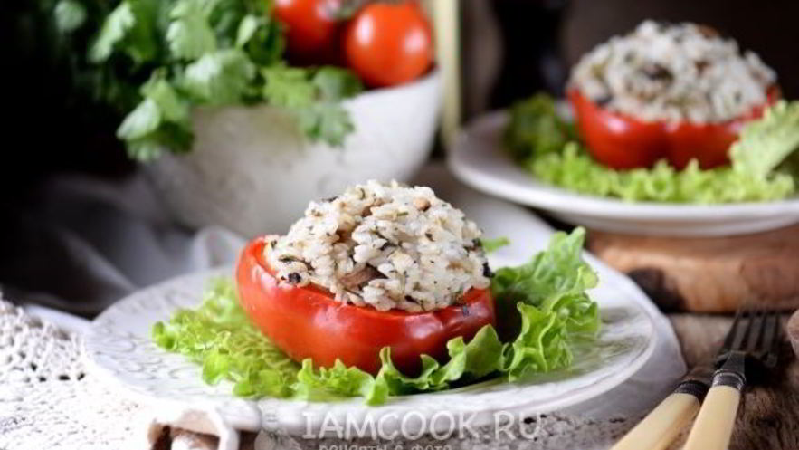 Рецепт постных фаршированных перцев