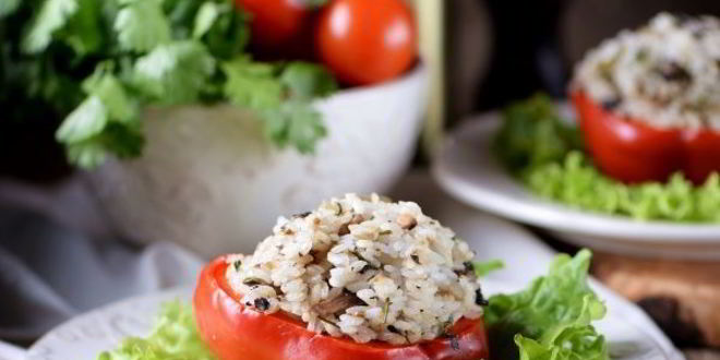 Рецепт постных фаршированных перцев