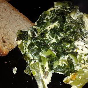 Рецепт Стручковой фасоли, запеченной в сливочном омлете