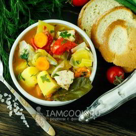 Рецепт Тушеной картошки с курицей в кастрюле