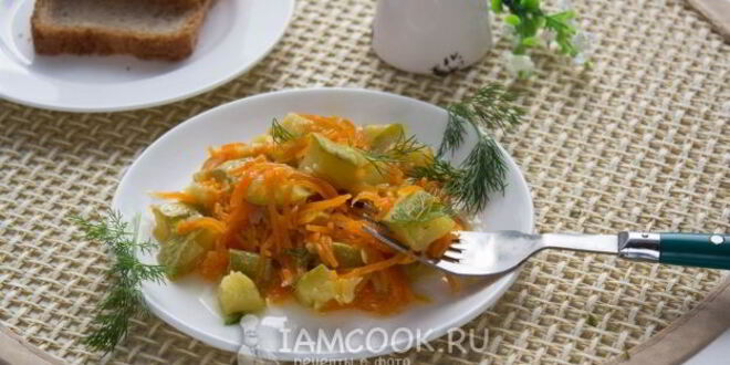 Рецепт тушеных кабачков с морковью в мультиварке