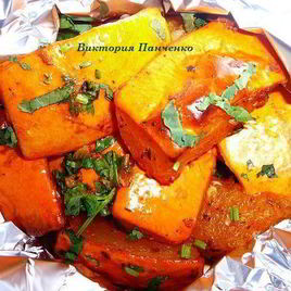 Рецепт Тыквы, запеченной в фольге