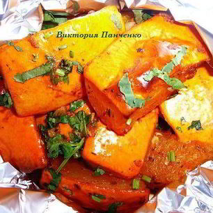 Рецепт Тыквы, запеченной в фольге