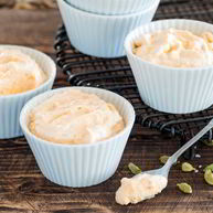 Рецепт Воздушного сладкого картофеля с запеченными яблоками и кардамоном