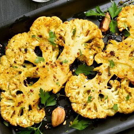 Рецепт Запеченной цветной капусты с чесноком