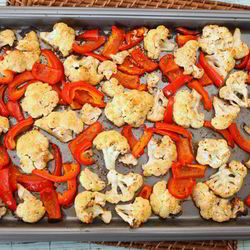 Рецепт Запеченной цветной капусты с перцем