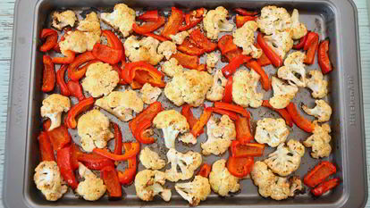 Рецепт Запеченной цветной капусты с перцем