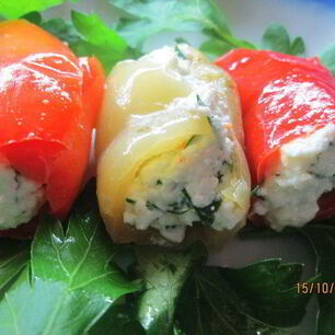 Рецепт Запеченных перцев по-средиземноморски