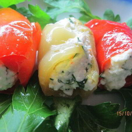 Рецепт Запеченных перцев по-средиземноморски