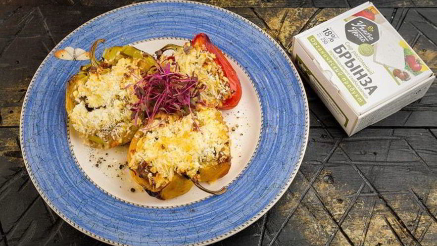 Рецепт запеченных перцев с брынзой