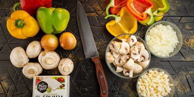 Рецепт запеченных перцев с брынзой