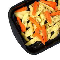 Рецепт Запеченых овощей в лимонном соке со шнитт-луком