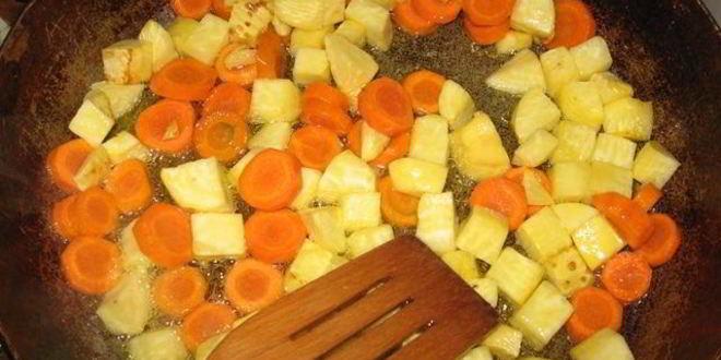 Рецепт овощного гарнира с репой