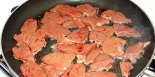 Рецепт говяжьей печени с луком