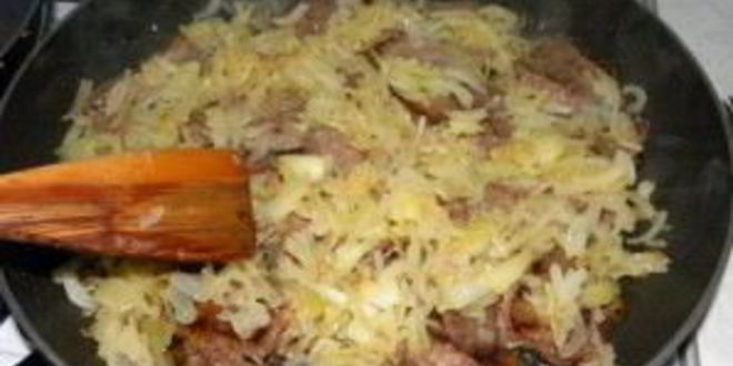 Рецепт говяжьей печени с луком