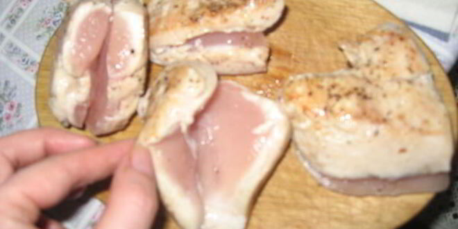 Рецепт конвертов с куриной грудкой, печенью и беконом