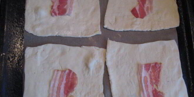 Рецепт конвертов с куриной грудкой, печенью и беконом