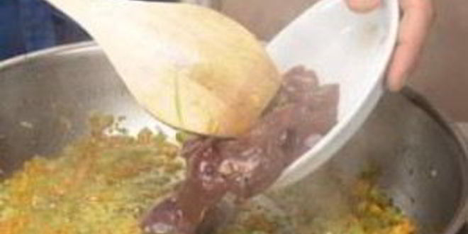 Рецепт кростини с куриной печенью