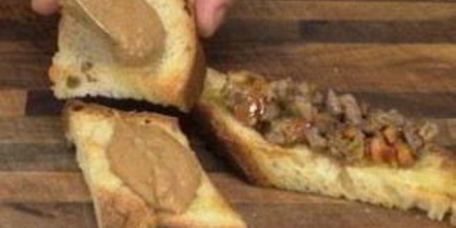 Рецепт кростини с куриной печенью