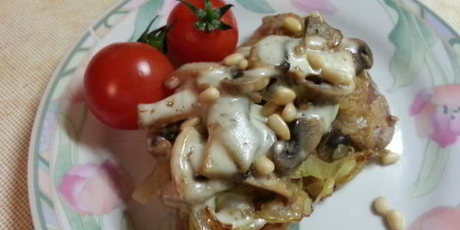 Рецепт куриной печени под шапкой