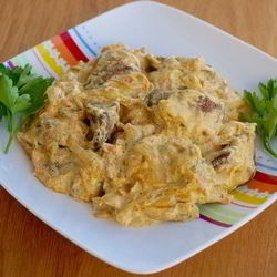 Рецепт Куриной печени под соусом