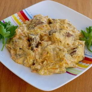 Рецепт Куриной печени под соусом