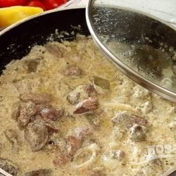 Рецепт Куриной печени с подливкой