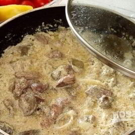 Рецепт Куриной печени с подливкой