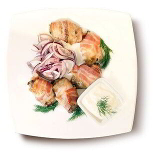 Рецепт Куриной печени в беконе