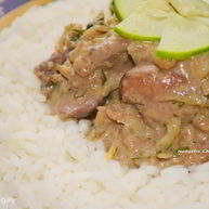 Рецепт Куриной печени в кабачково-яблочном соусе