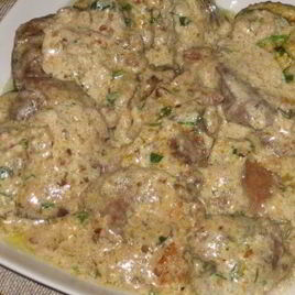 Рецепт Куриной печени в сметане