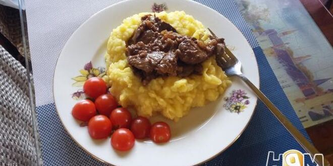 Рецепт куриной печени в соусе терияки с имбирным пюре