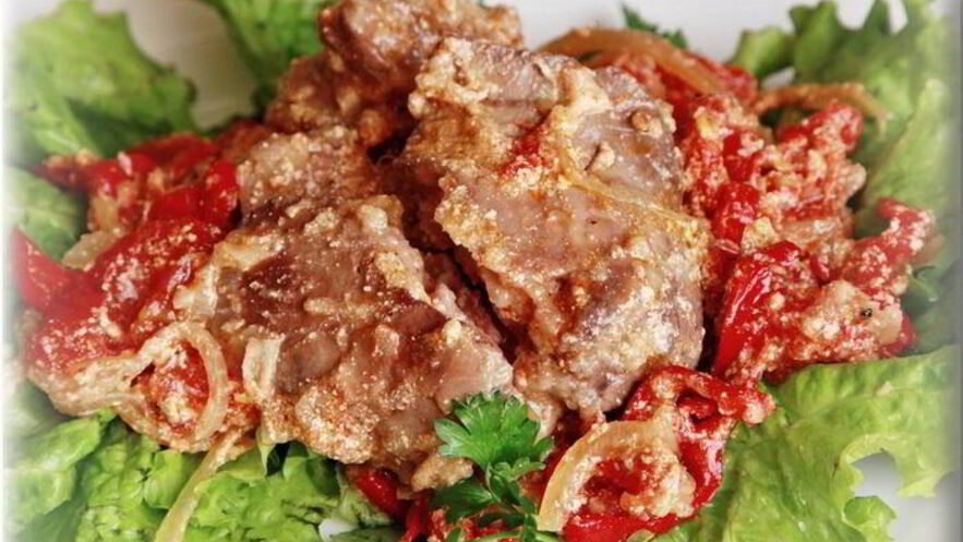 Рецепт куриной печени, запеченной с овощами