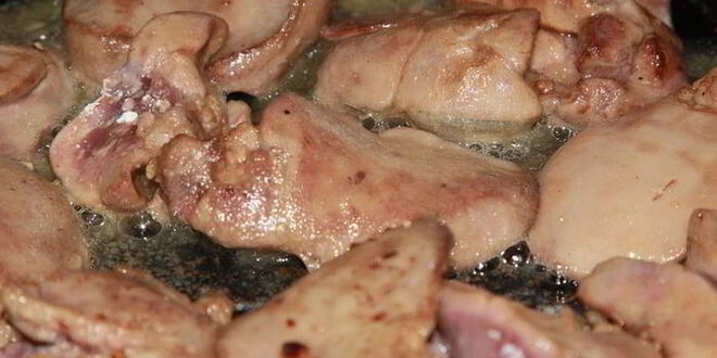 Рецепт куриной печени, запеченной с овощами