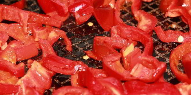 Рецепт куриной печени, запеченной с овощами