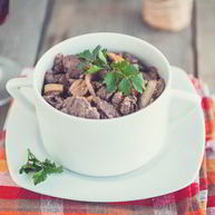 Рецепт Куриной печенки с яблоками